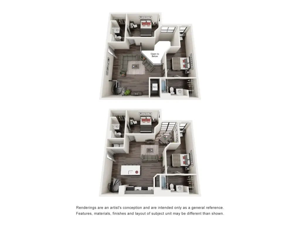 Marshall St Louis Student Living by SLU: D5 4 Bedroom Floorplan